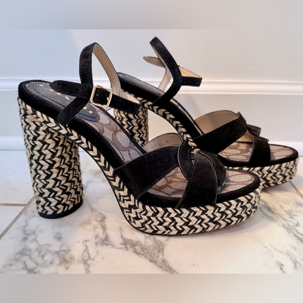 Coach Braided Platform Sandals